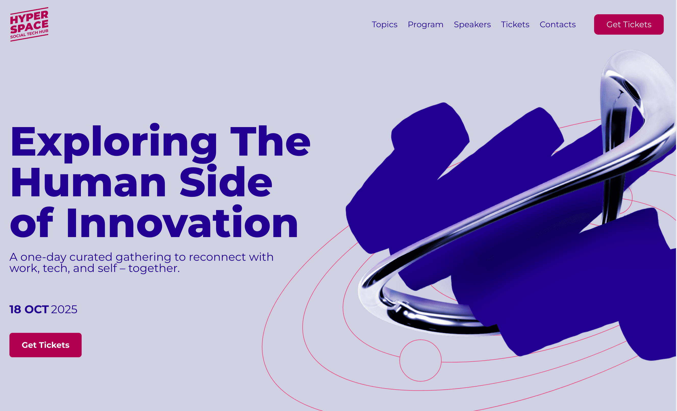 Landingpage for Social Tech Hub